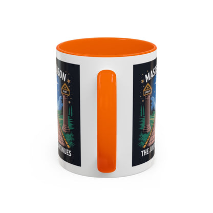 Premium Ready to Go Freemason Design | The Third Degree | Master Mason | The Journey Continues - Masonic Mugs