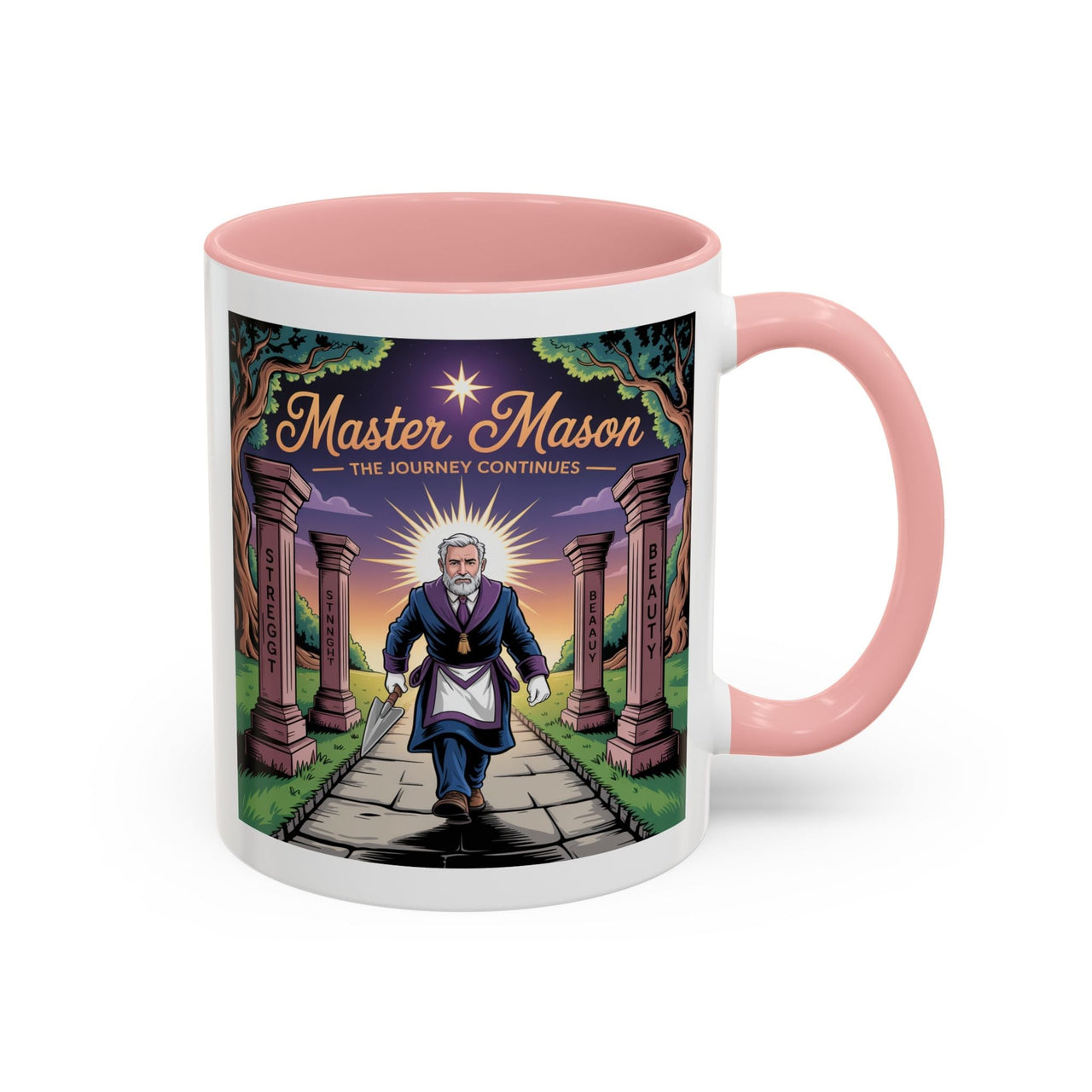 Premium Ready to Go Freemason Design | The Third Degree | Master Mason | The Journey Continues - Masonic Mugs