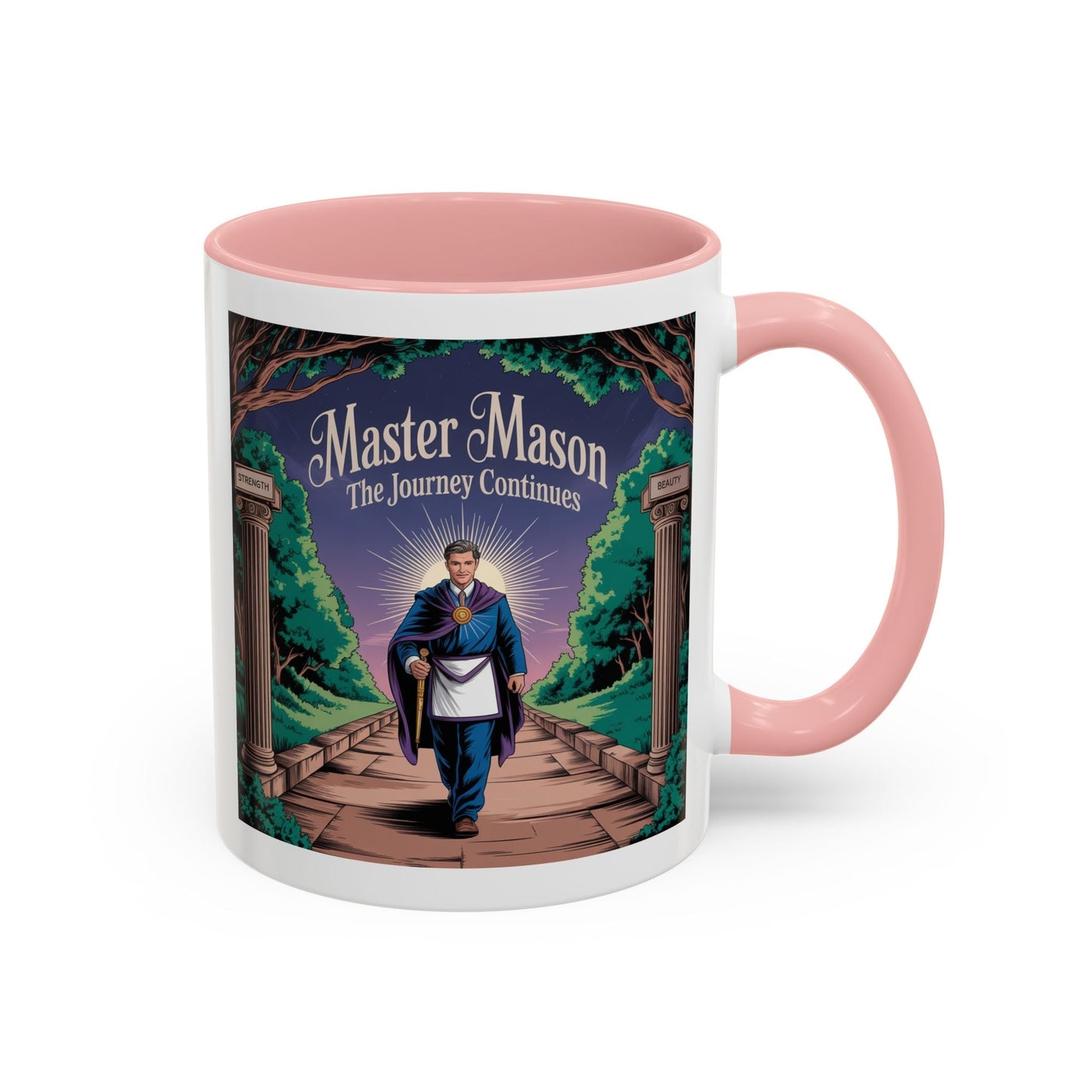 Premium Ready to Go Freemason Design | The Third Degree | Master Mason | The Journey Continues - Masonic Mugs