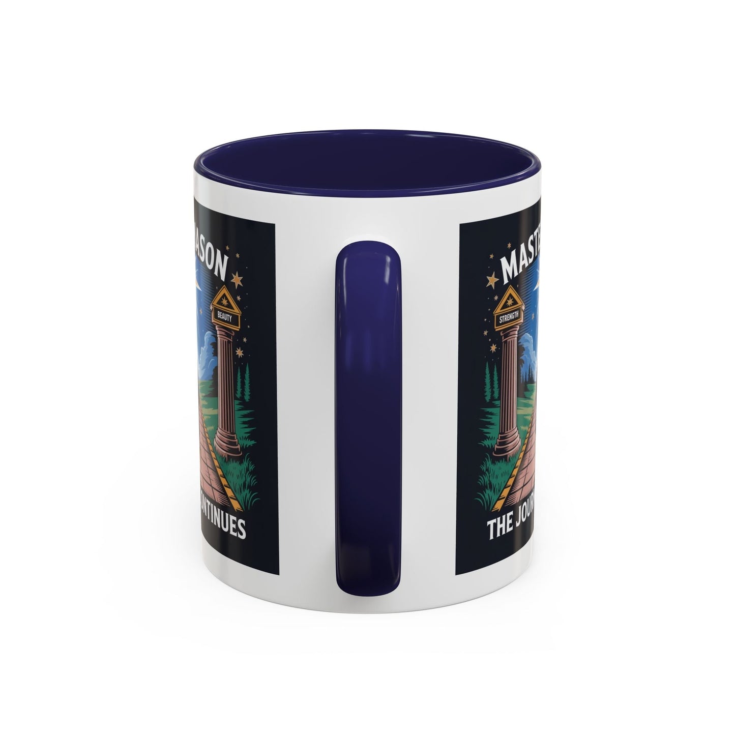 Premium Ready to Go Freemason Design | The Third Degree | Master Mason | The Journey Continues - Masonic Mugs