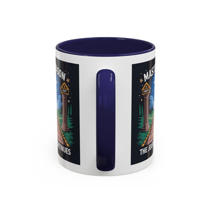 Premium Ready to Go Freemason Design | The Third Degree | Master Mason | The Journey Continues - Masonic Mugs