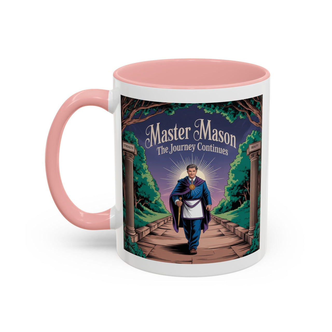 Premium Ready to Go Freemason Design | The Third Degree | Master Mason | The Journey Continues - Masonic Mugs