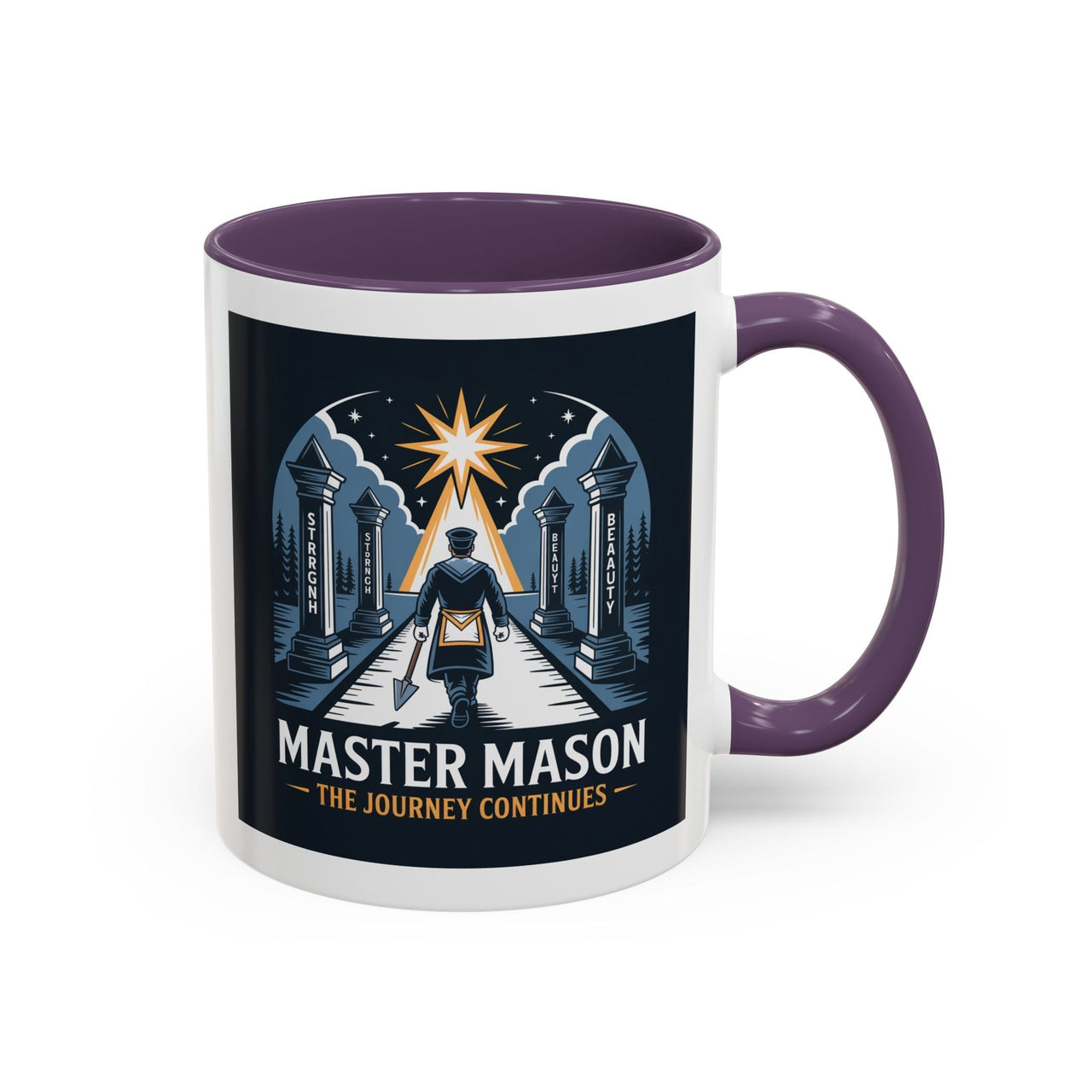 Premium Ready to Go Freemason Design | The Third Degree | Master Mason | The Journey Continues - Masonic Mugs