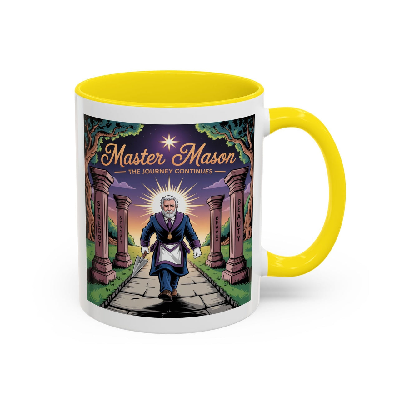 Premium Ready to Go Freemason Design | The Third Degree | Master Mason | The Journey Continues - Masonic Mugs