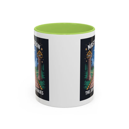 Premium Ready to Go Freemason Design | The Third Degree | Master Mason | The Journey Continues - Masonic Mugs
