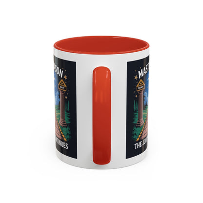 Premium Ready to Go Freemason Design | The Third Degree | Master Mason | The Journey Continues - Masonic Mugs