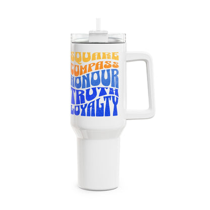 Premium Ready to Go Freemason Design Tumbler 40oz – Square & Compasses Design – Honour, Truth, Loyalty – Freemason Ready|to|Go Gift - Masonic Mugs