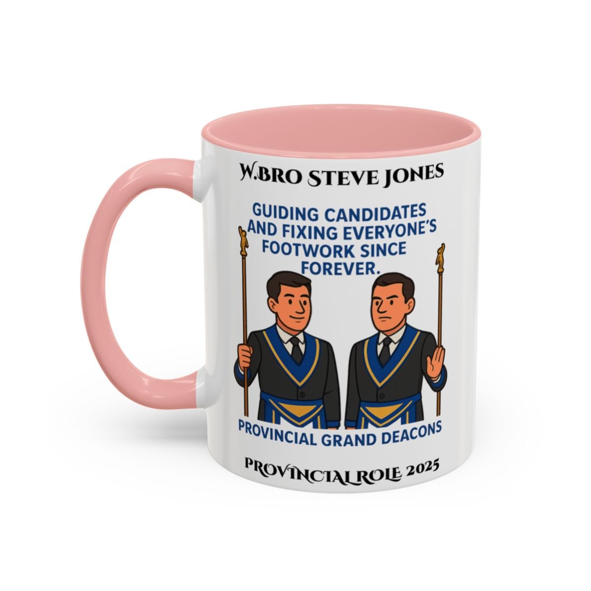 Provincial Grand Deacons Design Personalised Mug - Guiding Candidates - Masonic Mugs