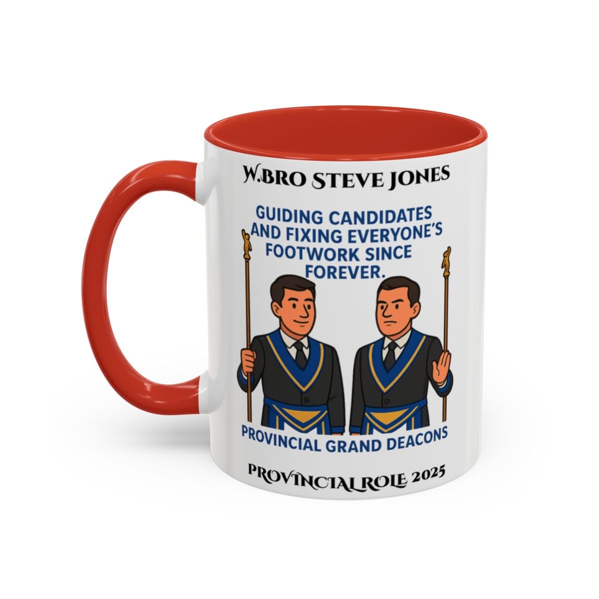 Provincial Grand Deacons Design Personalised Mug - Guiding Candidates - Masonic Mugs