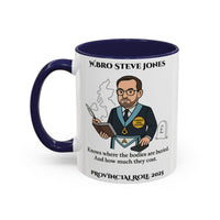 Provincial Grand Treasurer Design Personalised Mug - Knows where the bodies are buried - Masonic Mugs