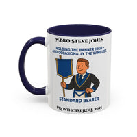Provincial Standard Bearer Design Personalised Mug - Holding the Banner High - Masonic Mugs