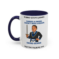 Provincial Sword Bearer Design Personalised Mug - Carries a Sword - Masonic Mugs