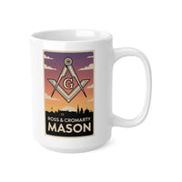 Ross and Cromarty Mason Custom Masonic Coffee Mug - Freemason Gift - Masonic Mugs