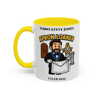 Tyler Design - Freemason Personalised Mug - Apron Loaner - Masonic Mugs