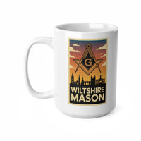 Wiltshire Mason Custom Masonic Coffee Mug - Freemason Gift - Masonic Mugs
