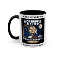 Worshipful Master Design - Freemason Personalised Mug - Waiting for the minutes - Masonic Mugs
